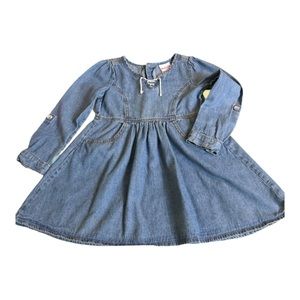 Nanette kids size 5 100% cotton denim dress. Good pre-loved cond.  Blue denim.
